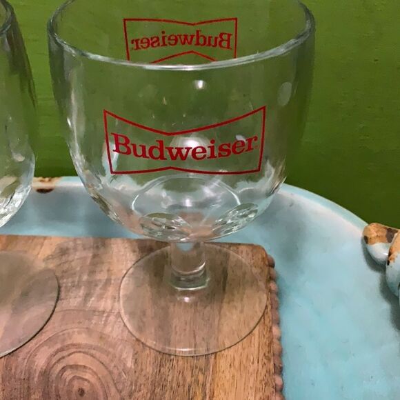 Vintage Budweiser goblets: set of 2 - Picture 2 of 5